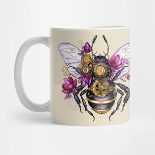 Purple and Pink Steampunk Bee Mug